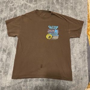 Travis Scott Cactus Jack Brown Shirt Men’s Size Medium M Worn Cactus Trails